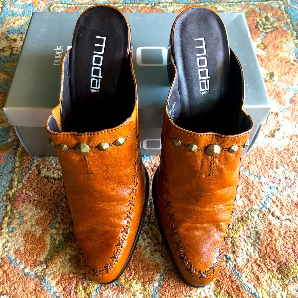 Moda Spana Darcy Mules Studded Pointed Toe 11
